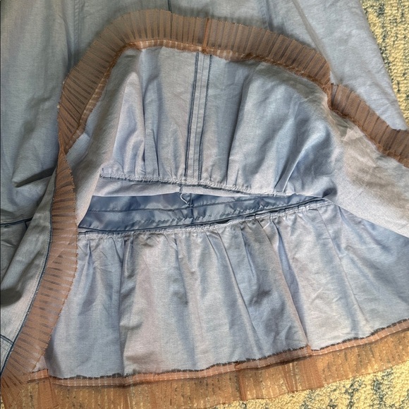 Marc Jacobs Barney’s tiered ruffle shift chambray sundress 8 NWT - Picture 6 of 8